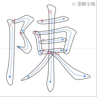 陳筆畫多少|陈的筆順 國字「陈」筆畫